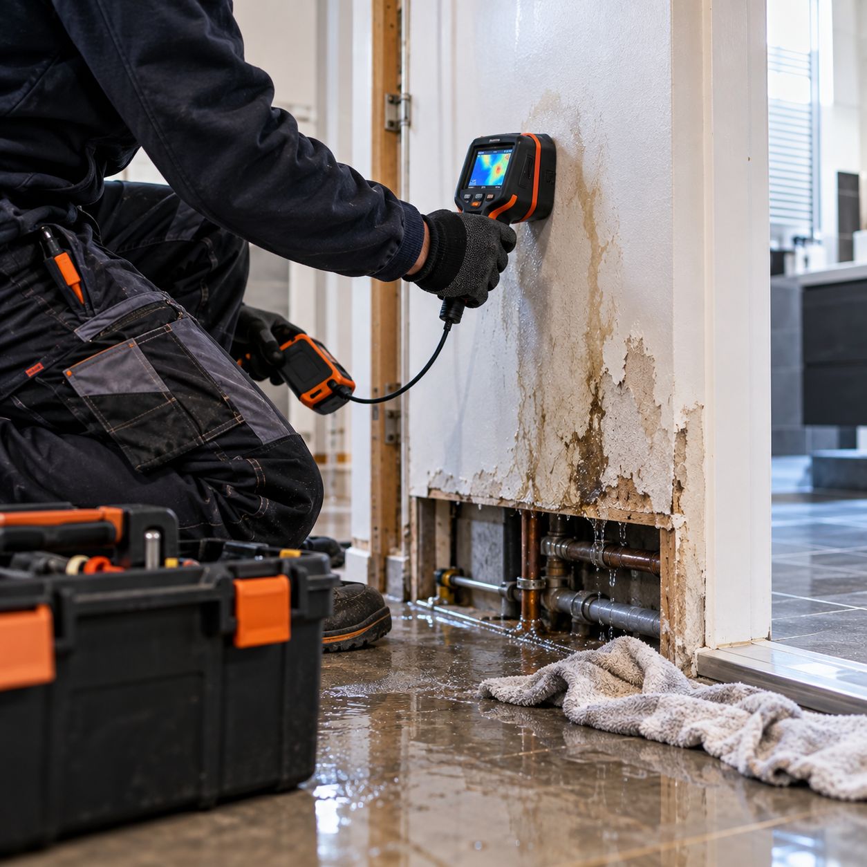 Leterme Chauffage Sanitaire, recherche et réparation de fuite à Valenciennes